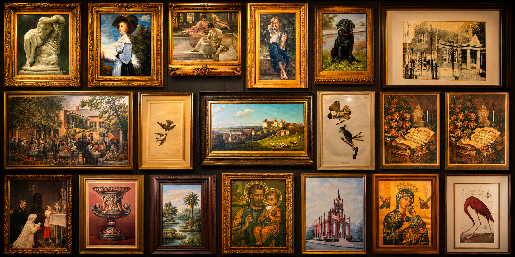 Artistic collage background
