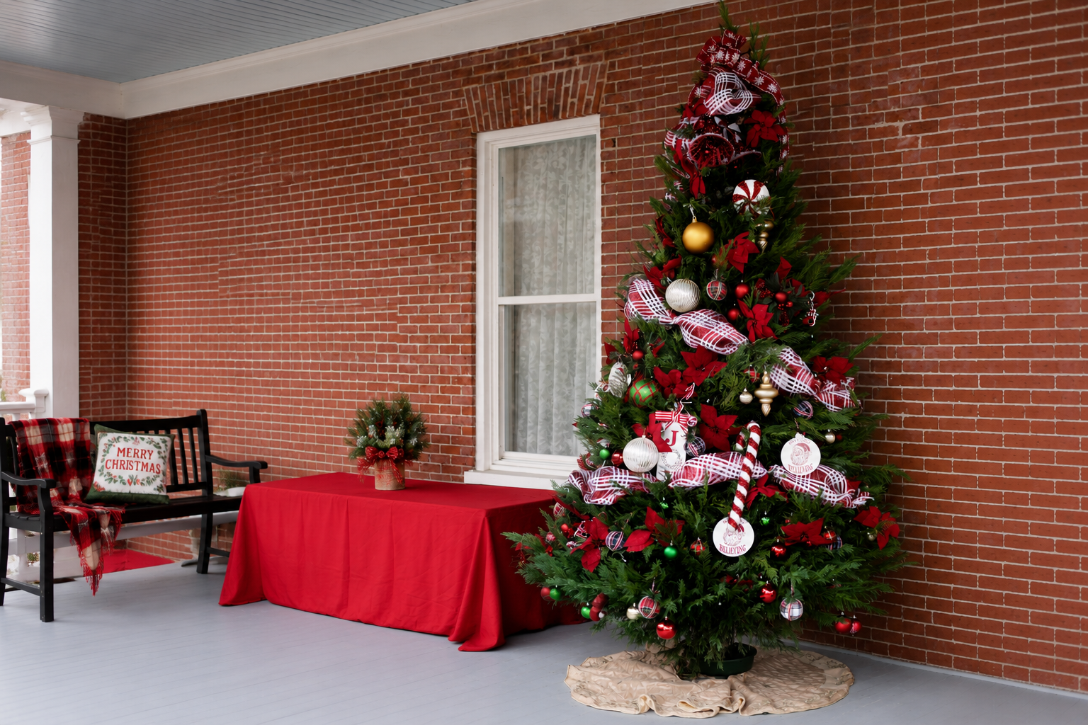 Christmas gathering in the dining room of The Guest House Natchez.